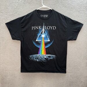 Pink Floyd Shirt Mens Large Black Dark Side Of The Moon Classic Rock Liquid Blue